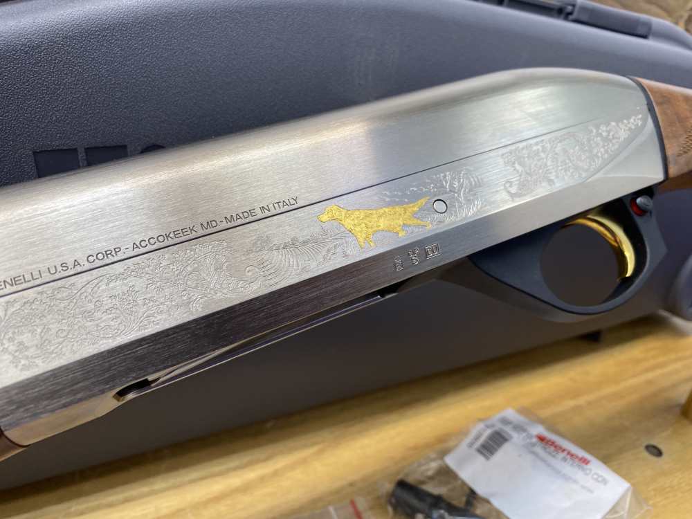 Benelli Duca Di Montefeltro 20 GA Blue 24" *BEAUTIFULLY ENGRAVED SHOTGUN*-img-51