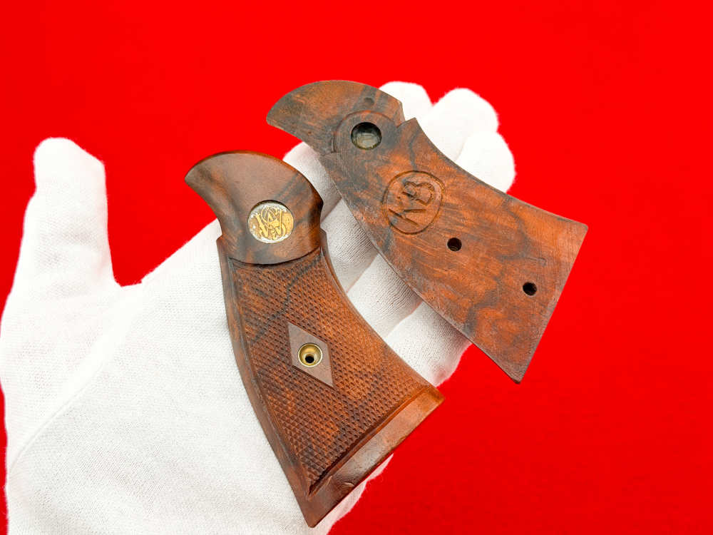 Keith Brown Pre-War S&W N-Frame Square Butt Registered Magnum Style Grips-img-7