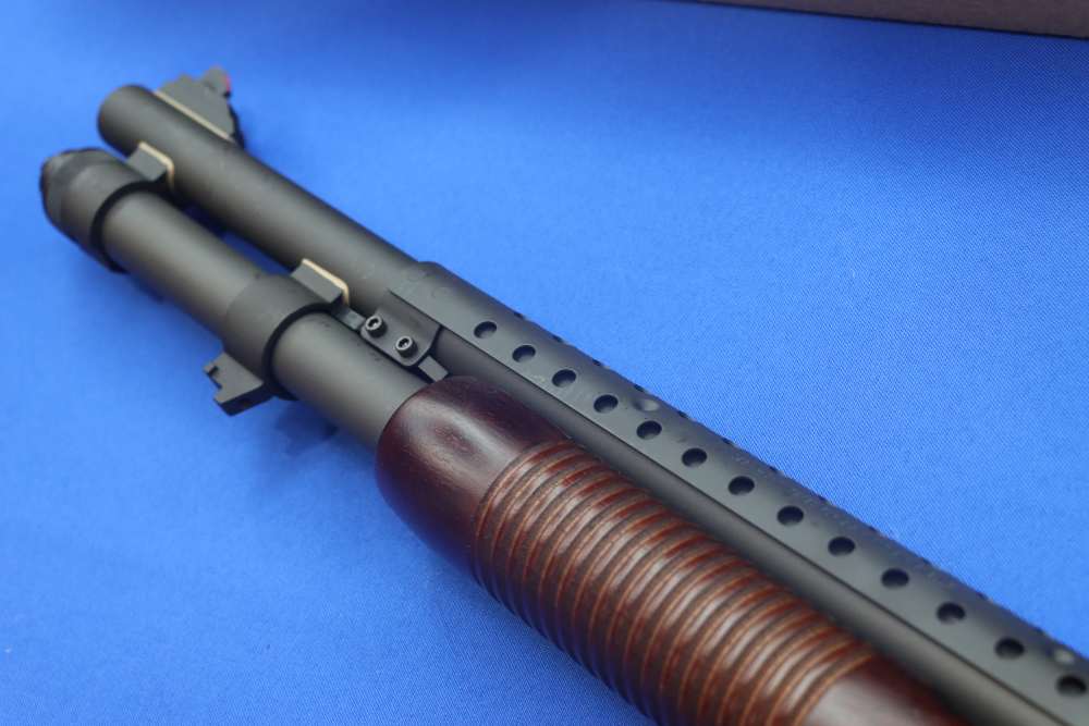 Mossberg Model 590 A1 Tactical Shotgun 12GA RETROGRADE 9RD Wood Stock 51665-img-27