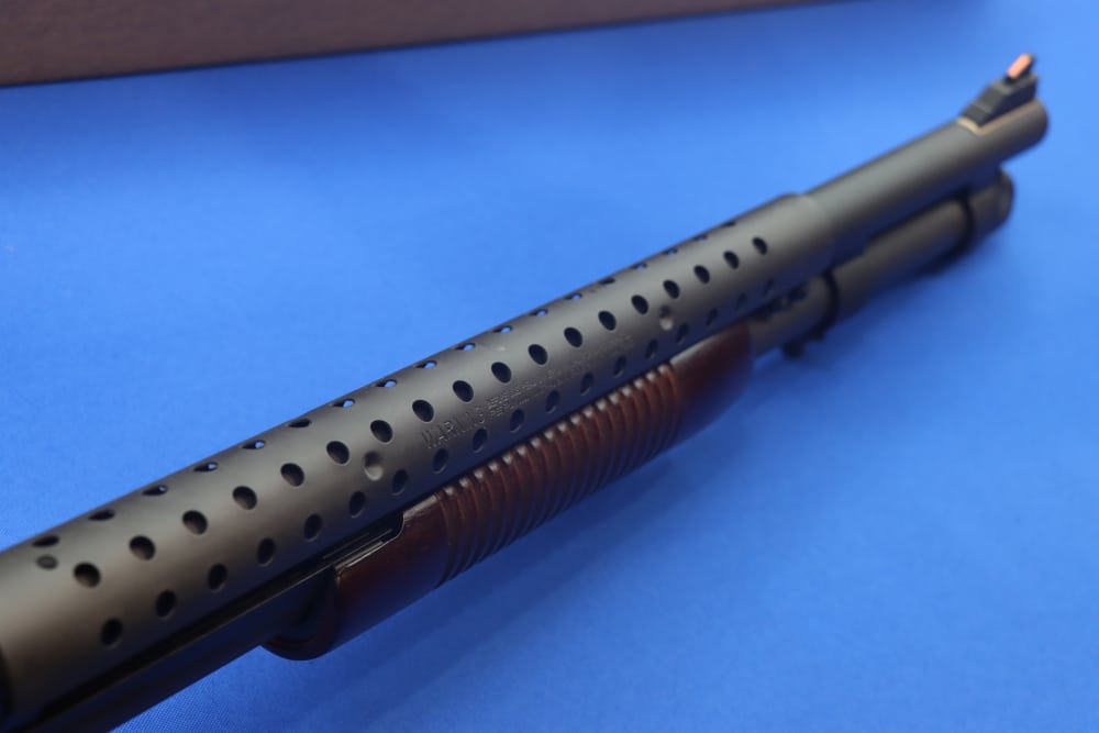 Mossberg Model 590 A1 Tactical Shotgun 12GA RETROGRADE 9RD Wood Stock 51665-img-13