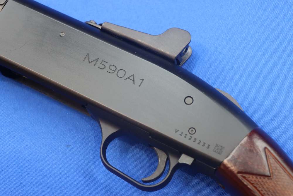 Mossberg Model 590 A1 Tactical Shotgun 12GA RETROGRADE 9RD Wood Stock 51665-img-23
