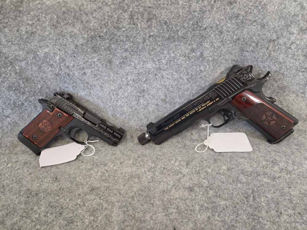 Sig 1911 and P238 His and Hers Texas Edition pistols-img-0