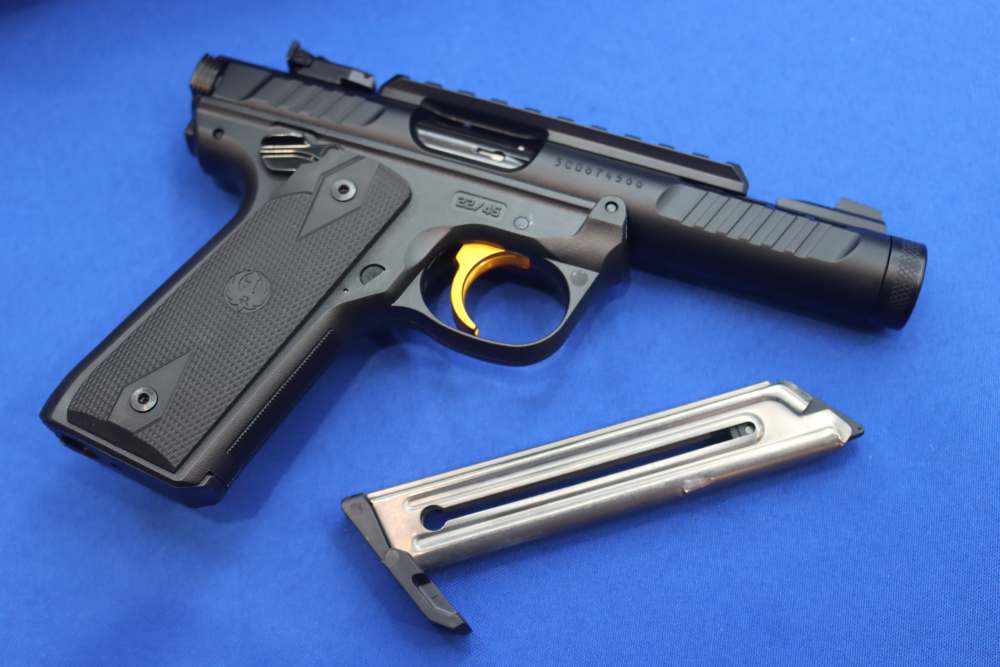 Ruger Model 22/45 LITE MKIV Pistol 22 Black & Gold 22LR 4.4" Threaded 43956-img-24