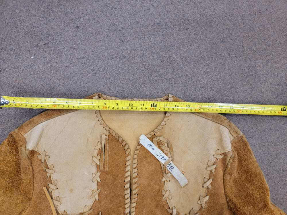 Western Style Suede Jacket Size 38-img-1