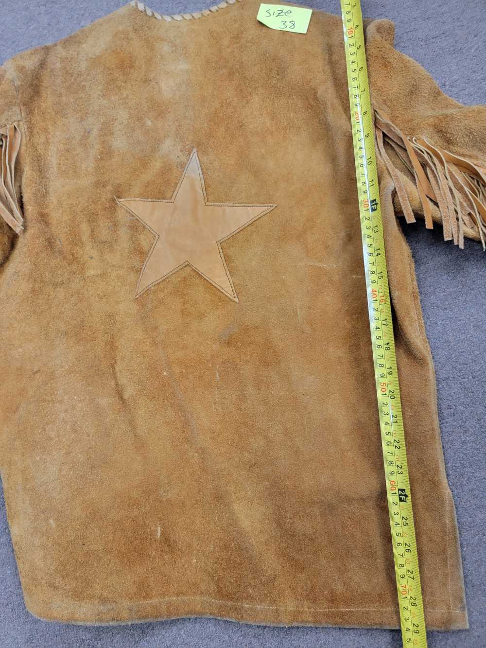 Western Style Suede Jacket Size 38-img-4