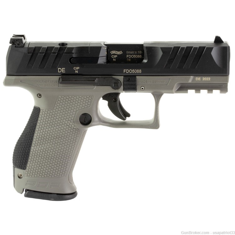 Walther PDP Compact 9mm 4"Brl. 15rd. Grey Frame Optic Ready 2858436-img-1