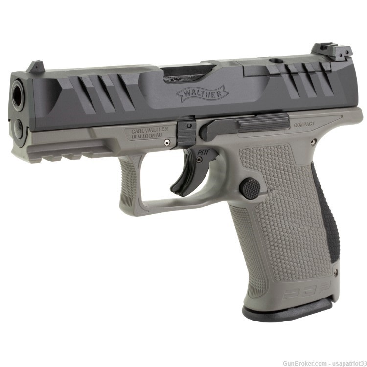 Walther PDP Compact 9mm 4"Brl. 15rd. Grey Frame Optic Ready 2858436-img-2