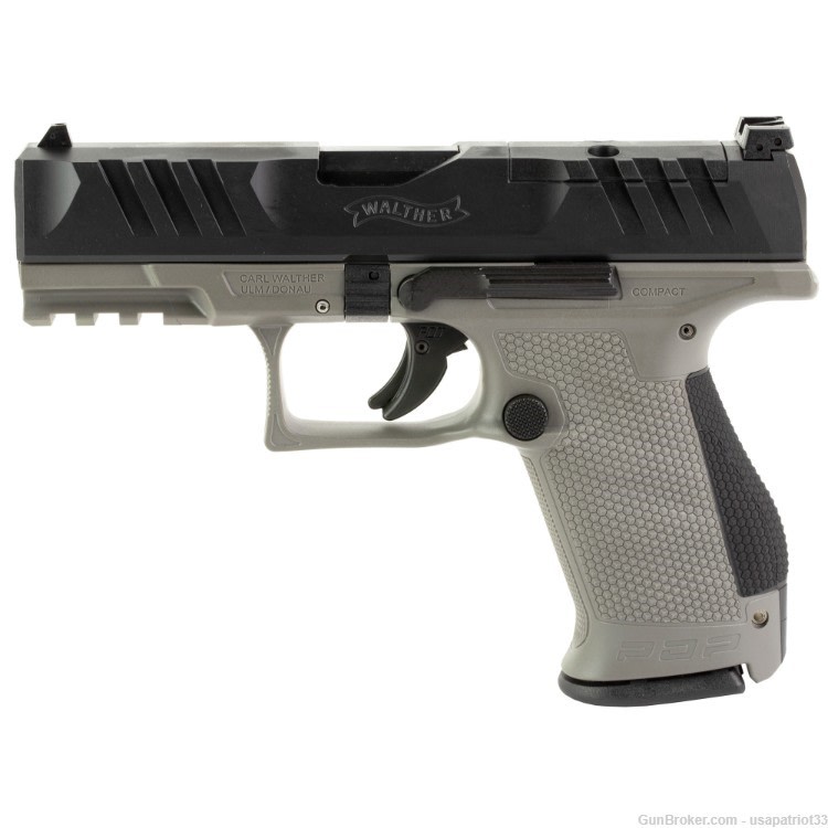 Walther PDP Compact 9mm 4"Brl. 15rd. Grey Frame Optic Ready 2858436-img-0