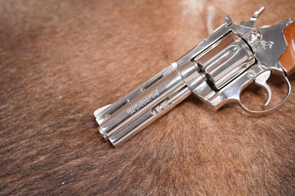 Colt Diamondback D5541 .38 Special 4" Nickel Double Action Revolver, 1977-img-2