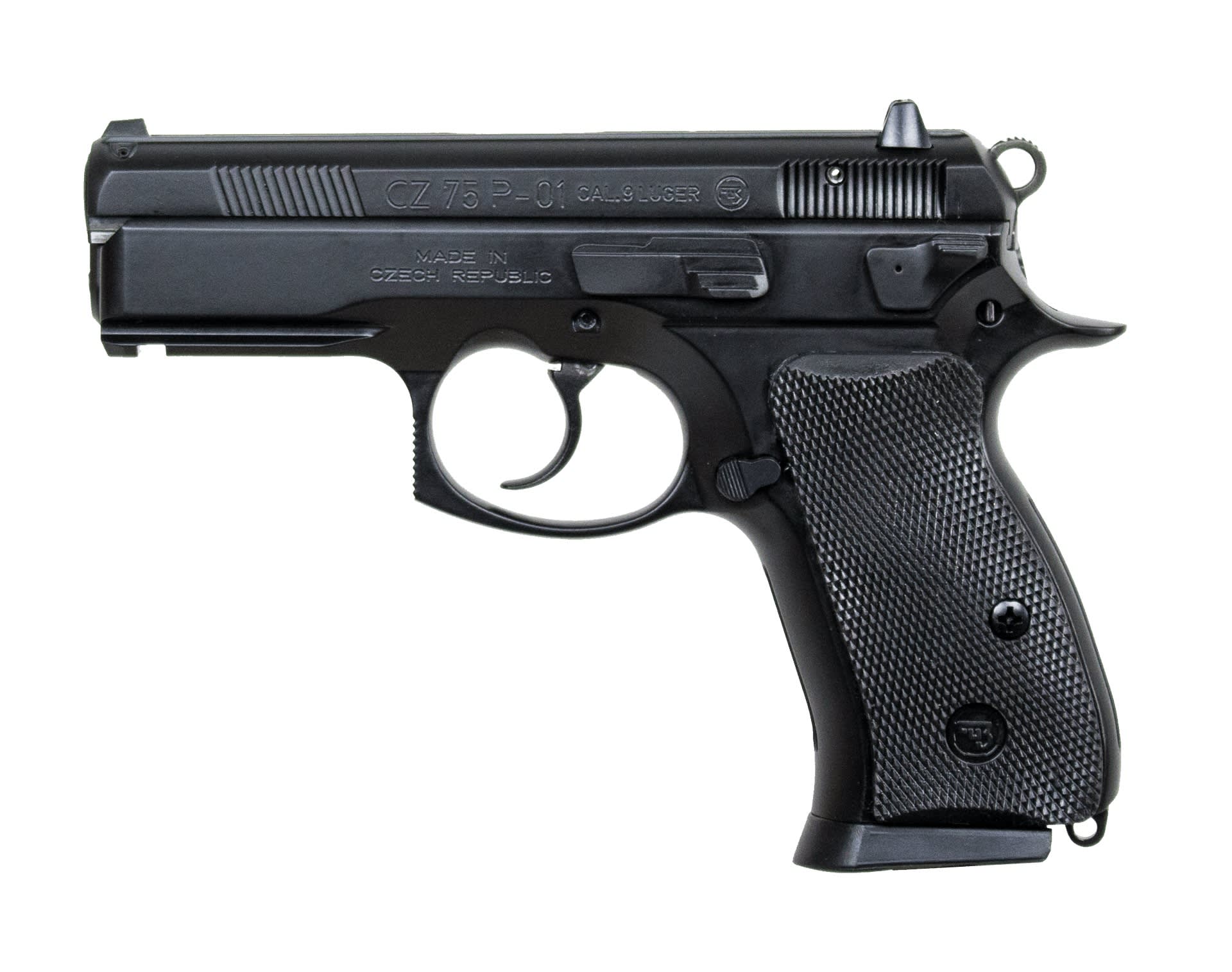91199 CZ P-01 9mm 3.8" 15 + 1rd Black Polycoat-img-0