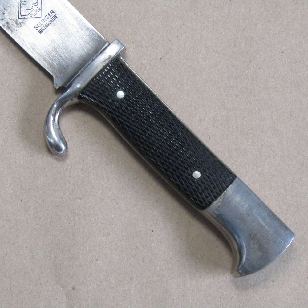 WW2 German HJ Youth Dagger Rare Maker Puma Solingen Geschutzt W27-img-6