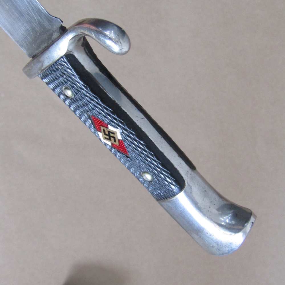 WW2 German HJ Youth Dagger Rare Maker Puma Solingen Geschutzt W27-img-11