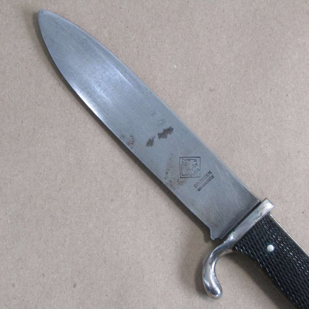 WW2 German HJ Youth Dagger Rare Maker Puma Solingen Geschutzt W27-img-7