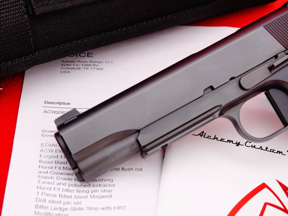 2023 Alchemy Custom Weaponry ACW Quantico 1911 .45 ACP 5" w/ Soft Case NOS-img-4