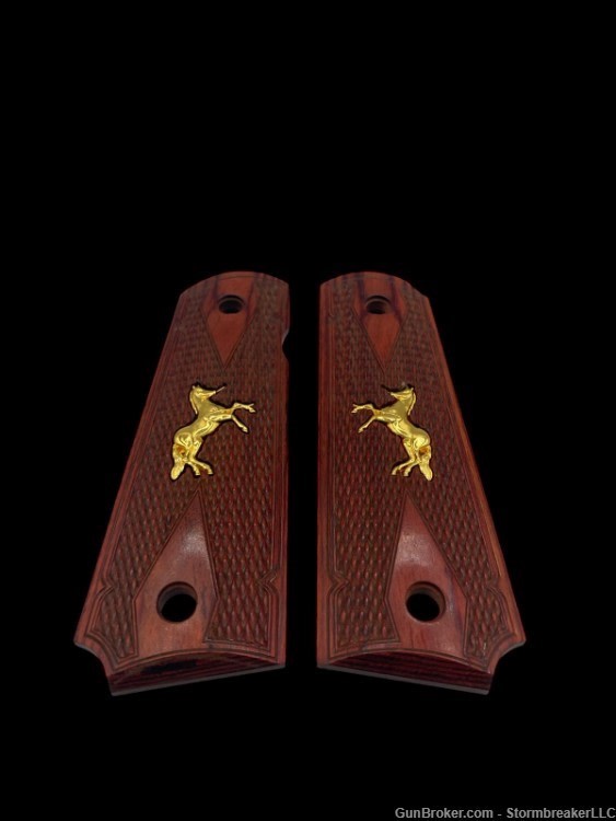 1911 Colt grips on redwood Colt-img-0