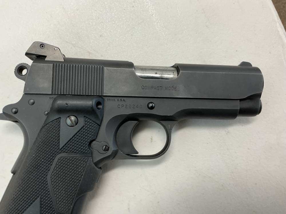 Colt M1991A1 Compact 1911 .45 acp Pistol w/ Crimson Trace Laser Grip-img-2