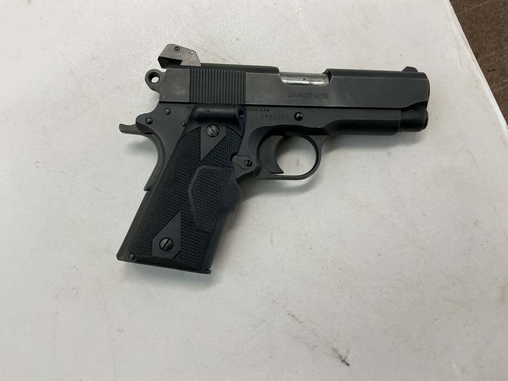 Colt M1991A1 Compact 1911 .45 acp Pistol w/ Crimson Trace Laser Grip-img-1