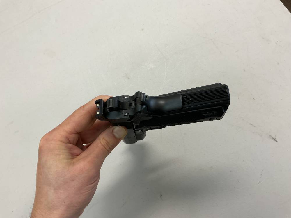 Colt M1991A1 Compact 1911 .45 acp Pistol w/ Crimson Trace Laser Grip-img-10