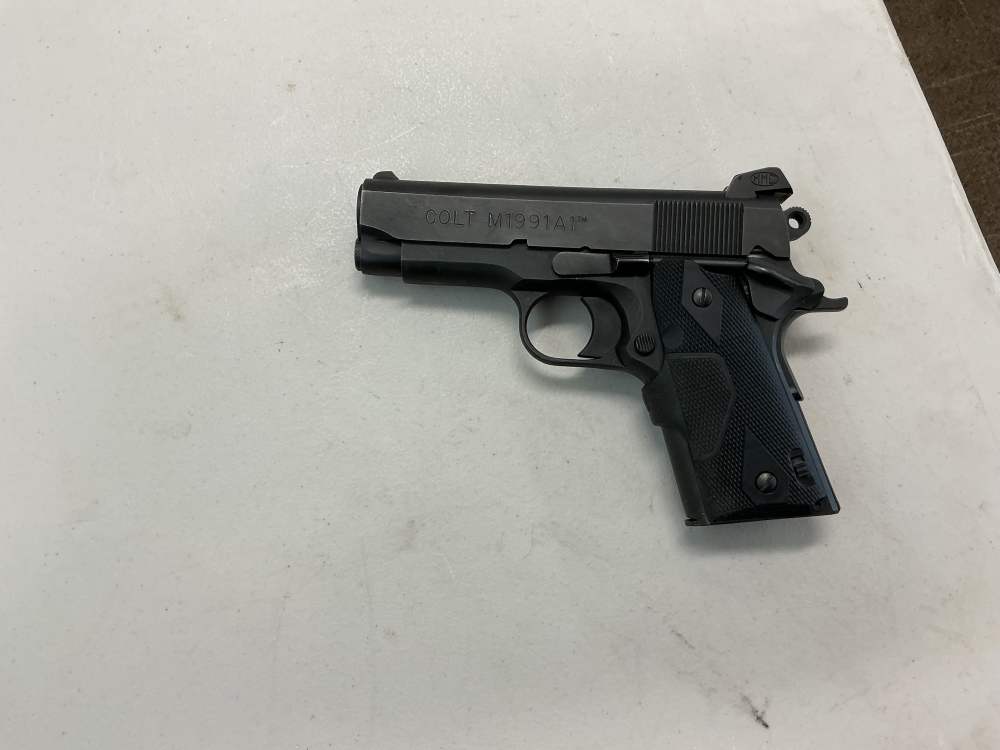 Colt M1991A1 Compact 1911 .45 acp Pistol w/ Crimson Trace Laser Grip-img-0