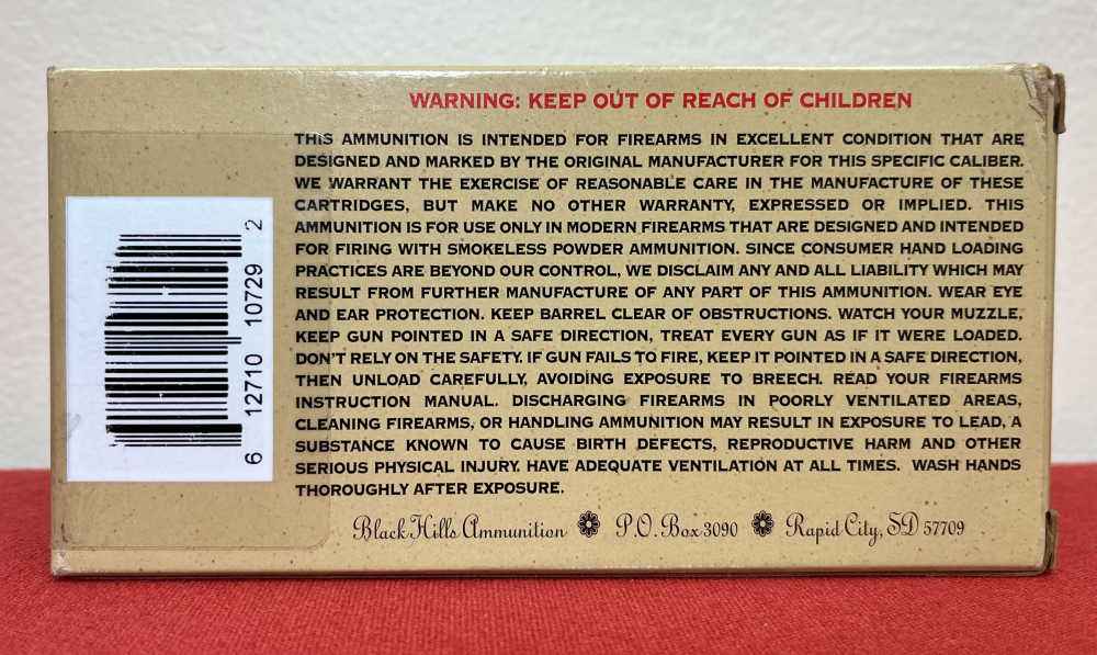 Black Hills Cowboy Action 44 Russian Ammo 210 Grain Flat Nose Box of 50-img-4