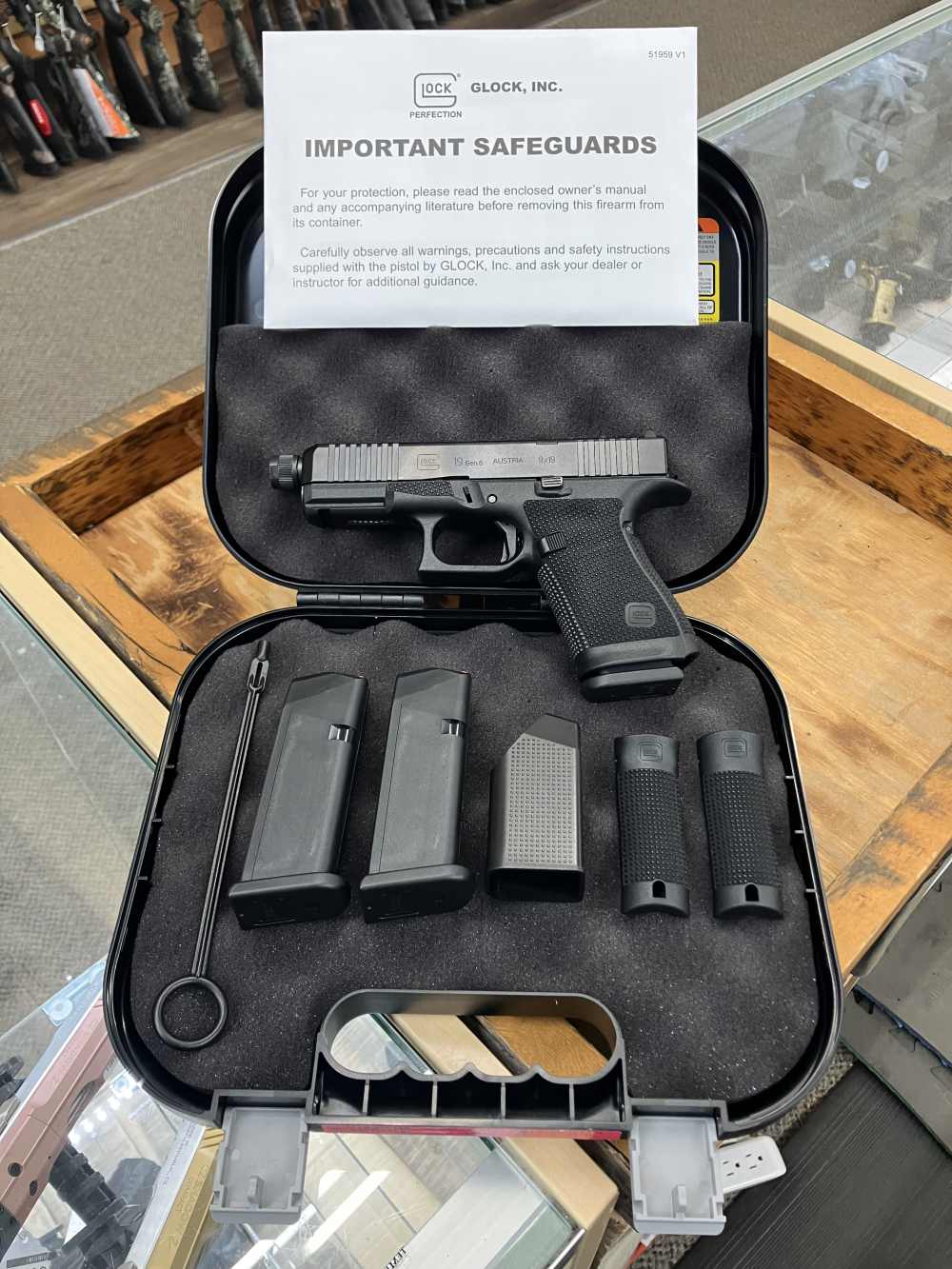 Glock G19 Gen6 Pistol - 9mm Luger - 15+1 - 4.02" - Black-img-0