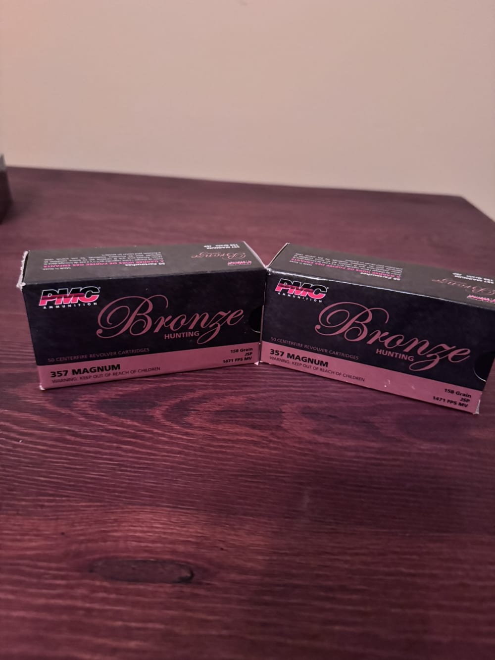 2 BOX LOT PMC Bronze .357 Magnum 158gr JSP Ammo 100 Rounds 357A-img-0