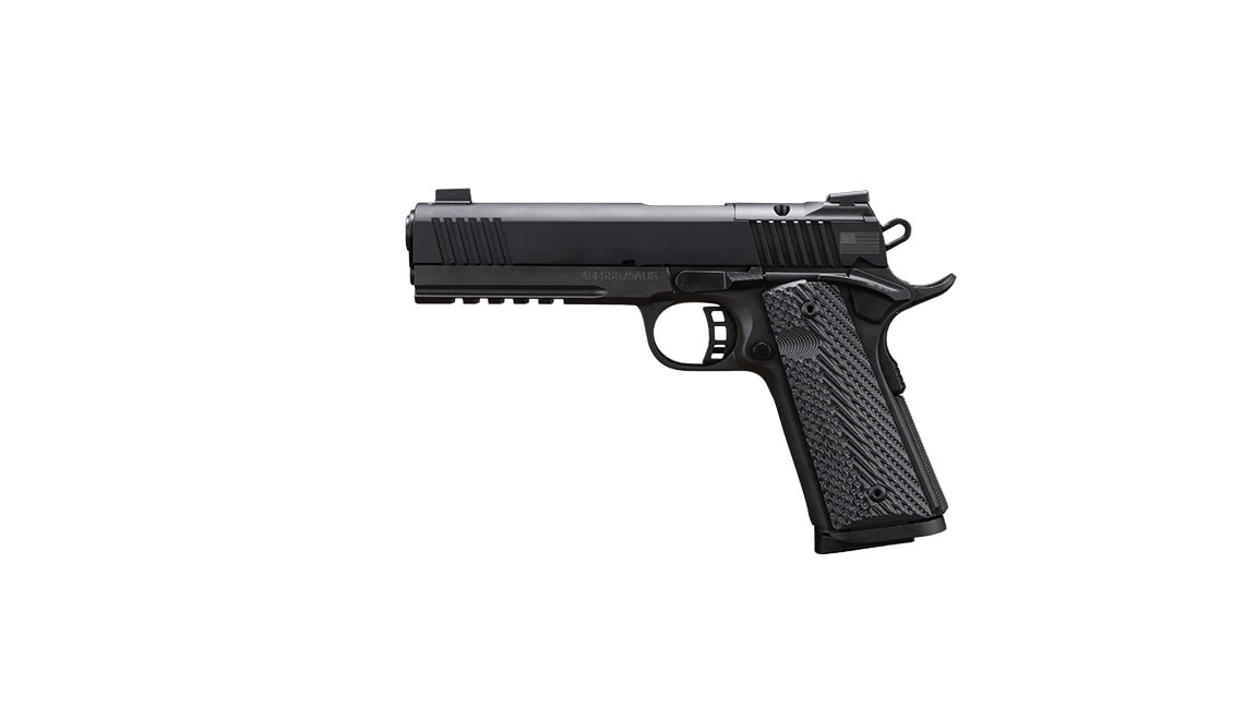 57166AOS Rock Island Armory TAC Ultra FS 45 ACP 5" 8 + 1rd Black Parkerized-img-0
