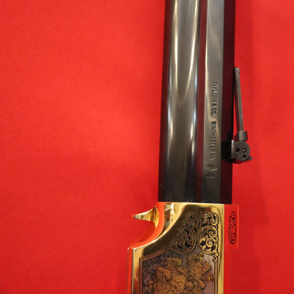 UBERTI-HENRY (1866 CARBIN) American  Buffalo Tribute "SPLITTING THE HERD"-img-17
