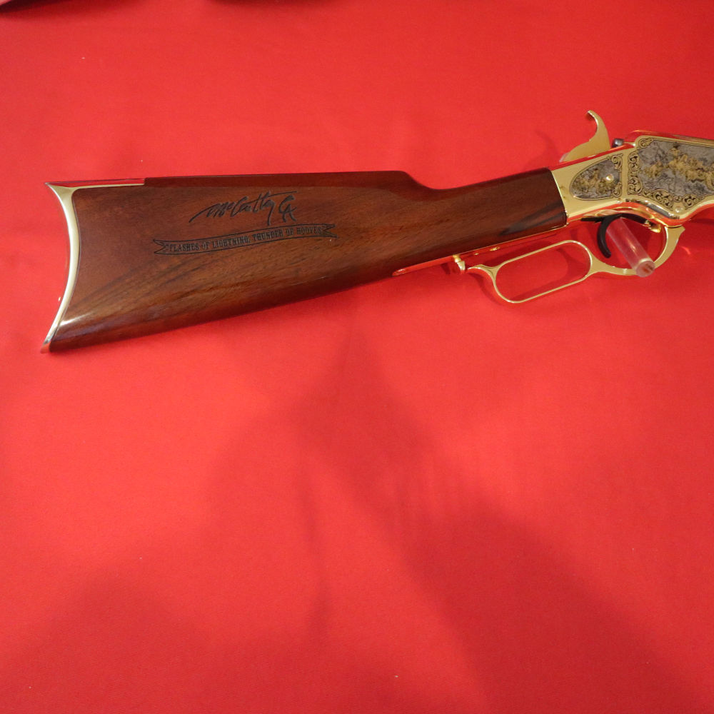 UBERTI-HENRY (1866 CARBIN) American  Buffalo Tribute "SPLITTING THE HERD"-img-2