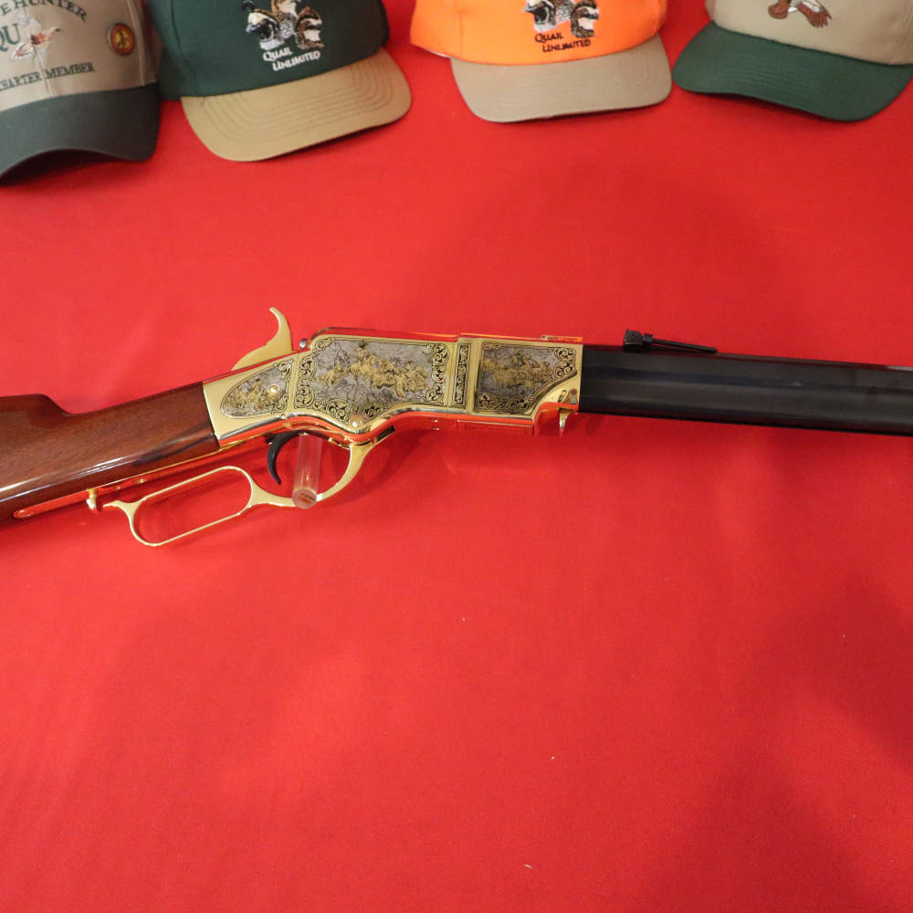 UBERTI-HENRY (1866 CARBIN) American  Buffalo Tribute "SPLITTING THE HERD"-img-3