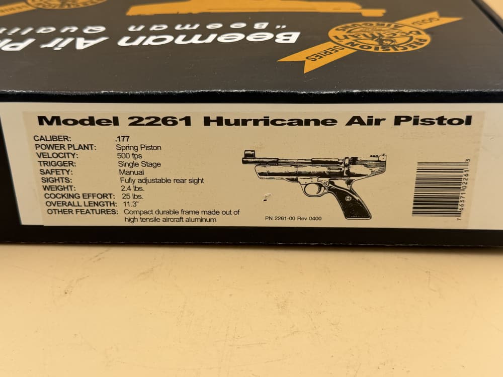 Beeman Webley Hurricane .177 Air Pistol LNIB-img-6