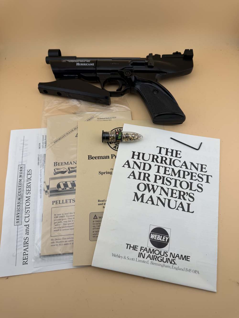 Beeman Webley Hurricane .177 Air Pistol LNIB-img-3