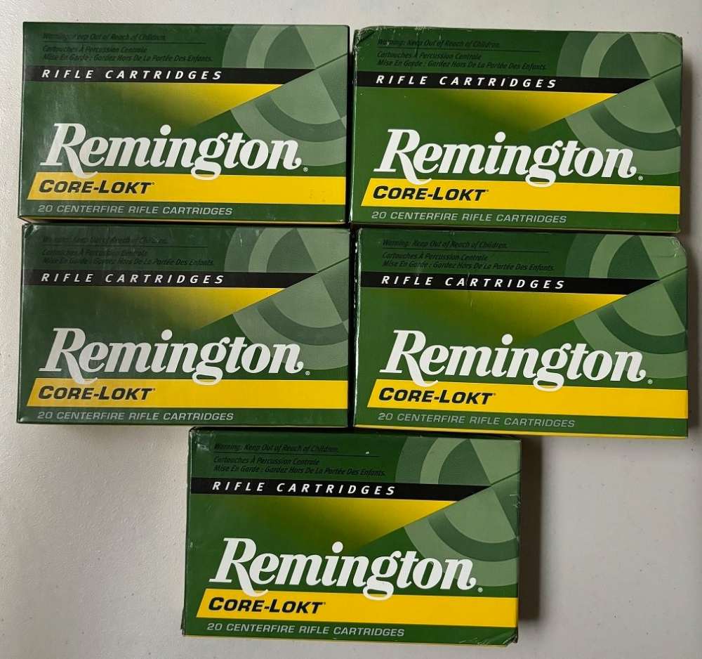 Remington .30-06 Core-Lokt PSP 180 gr  Brass Case 100 Rounds-img-1