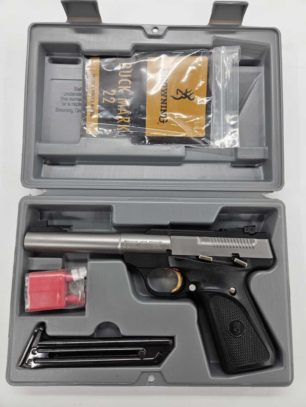 Browning BUCK MARK 22LR Camper SS MS Pro Target 5.5" Bull Barrel UNFIRED'05-img-24