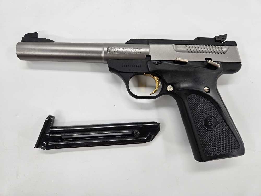 Browning BUCK MARK 22LR Camper SS MS Pro Target 5.5" Bull Barrel UNFIRED'05-img-2
