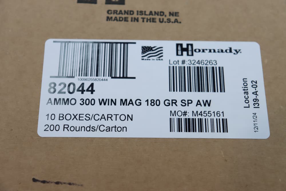 Hornady American Whitetail 300 WIN Rifle Ammunition 200RD CASE 180GR 82044-img-8