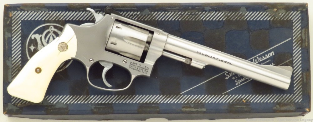 Unique Smith & Wesson 63 .22 LR with 6-inch barrel, Dick Metcalf collection-img-0