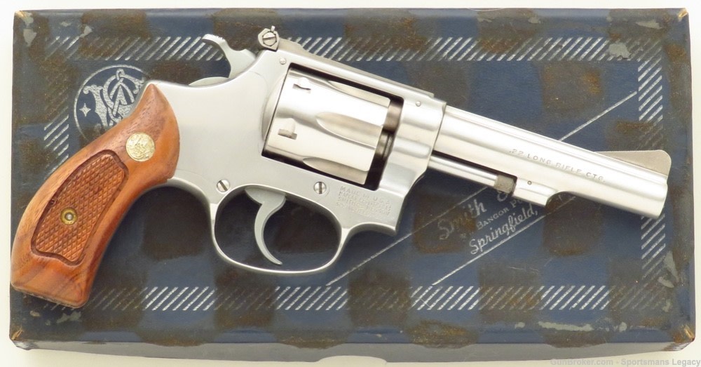Prototype Smith & Wesson Model 63 .22 LR, lettered, Dick Metcalf collection-img-1