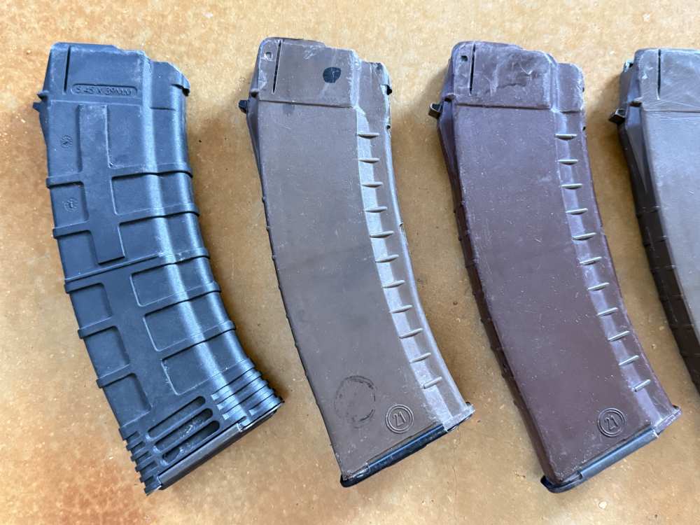SIX (6) AK74 AK 74 5.45x39 Magazine Mag Polymer Bakelite Bulgaria 30 45rd -img-1