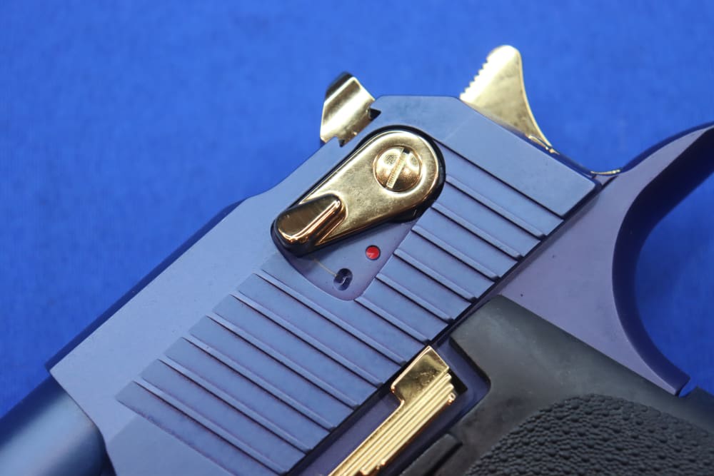 Magnum Research Desert Eagle Pistol 50AE DE50 Muzzle Brake CARBO BLUE GOLD-img-23