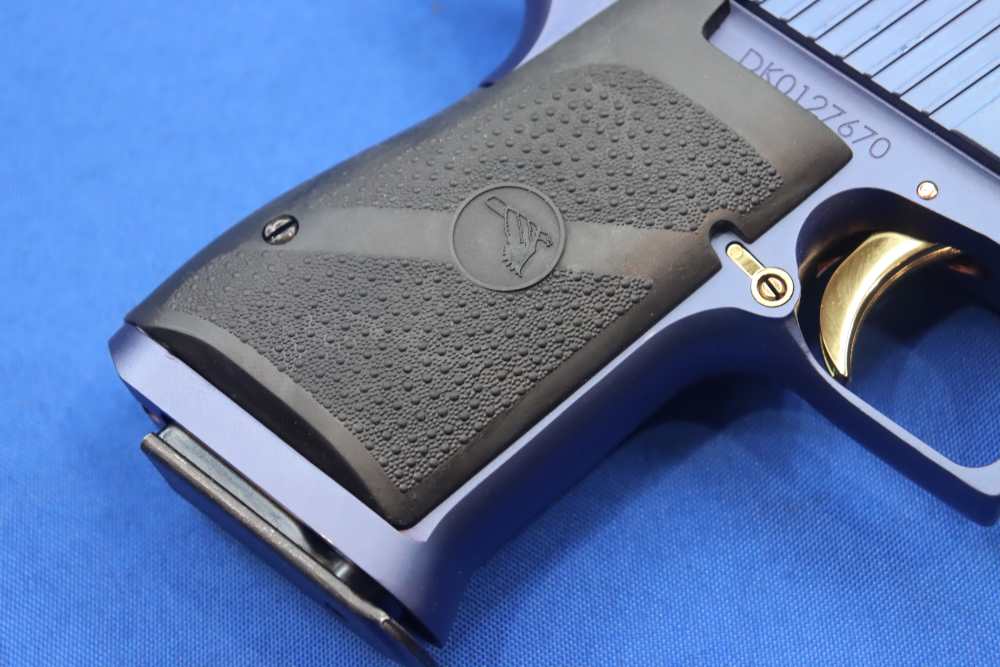 Magnum Research Desert Eagle Pistol 50AE DE50 Muzzle Brake CARBO BLUE GOLD-img-12