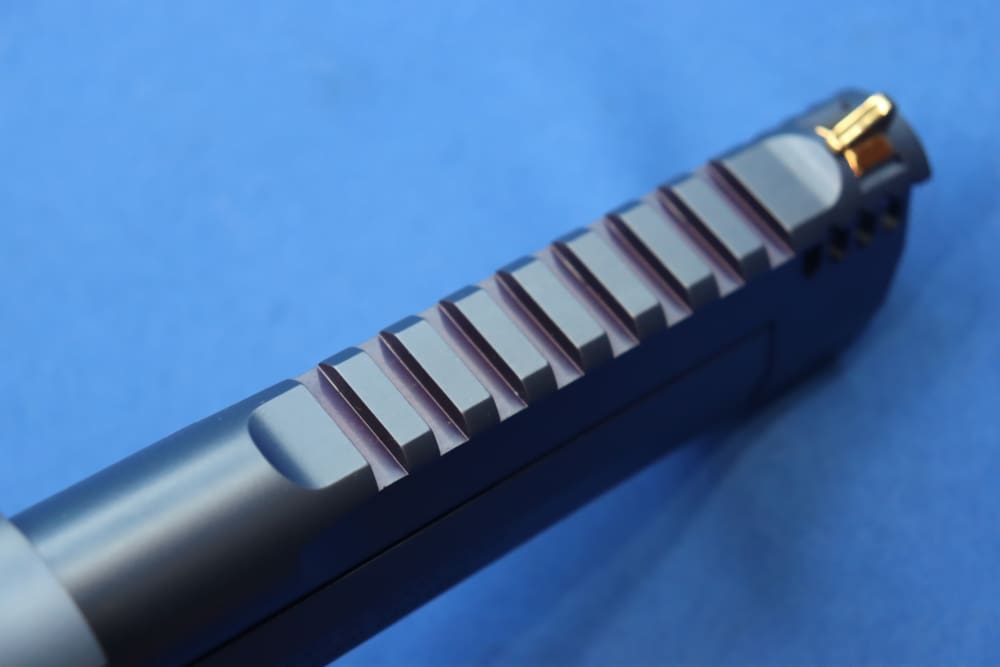 Magnum Research Desert Eagle Pistol 50AE DE50 Muzzle Brake CARBO BLUE GOLD-img-17