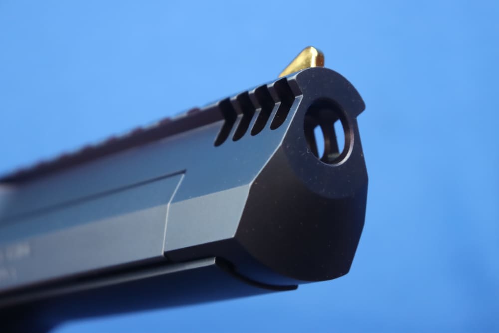 Magnum Research Desert Eagle Pistol 50AE DE50 Muzzle Brake CARBO BLUE GOLD-img-19