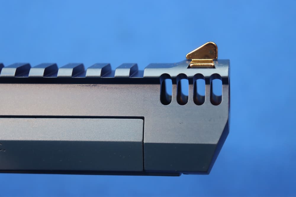 Magnum Research Desert Eagle Pistol 50AE DE50 Muzzle Brake CARBO BLUE GOLD-img-18