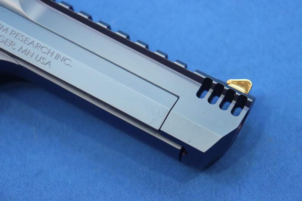 Magnum Research Desert Eagle Pistol 50AE DE50 Muzzle Brake CARBO BLUE GOLD-img-8