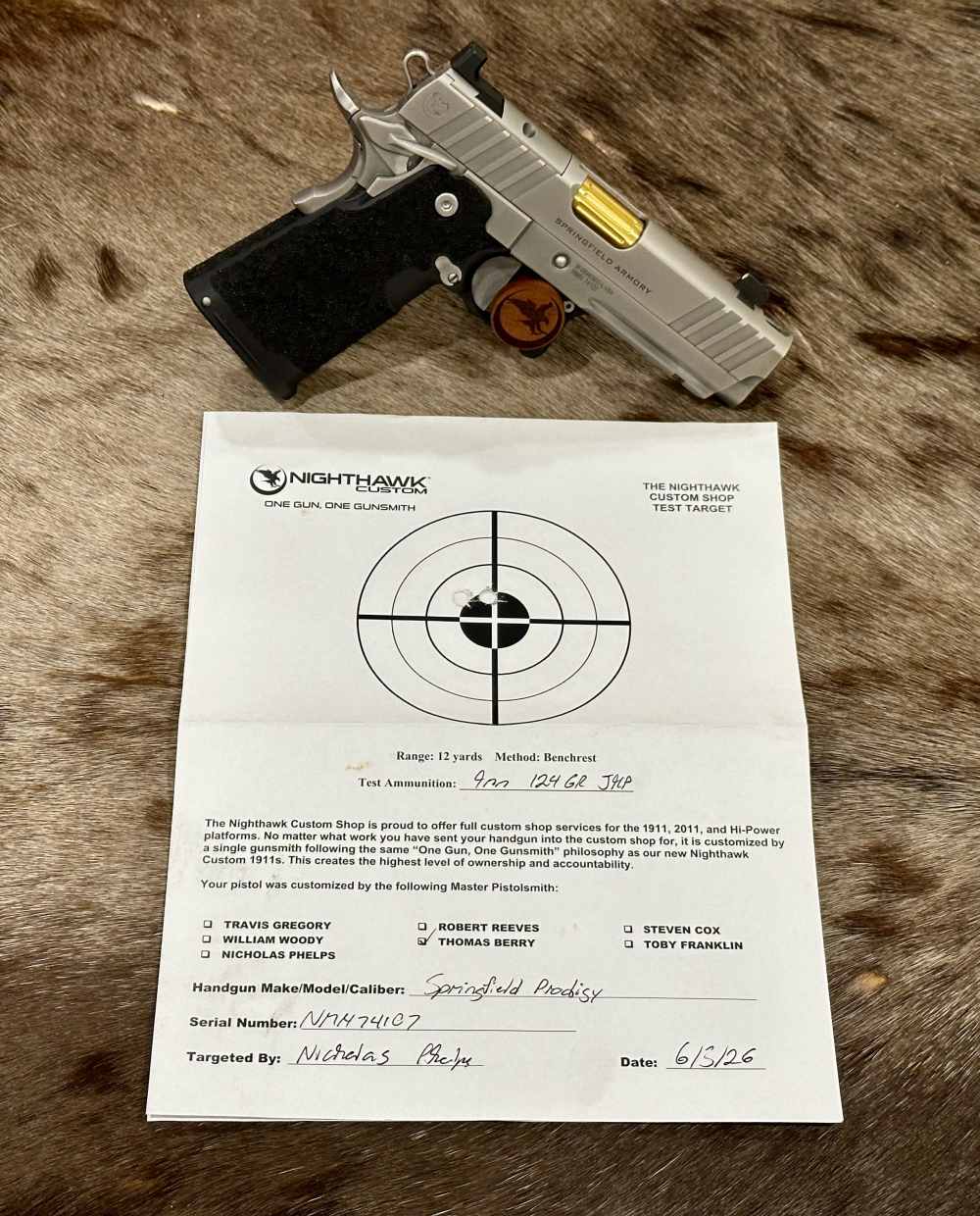 NIGHTHAWK CUSTOM SHOP SPRINGFIELD 4.25" 1911 DS PRODIGY AOS 9MM W/ COMP-img-1