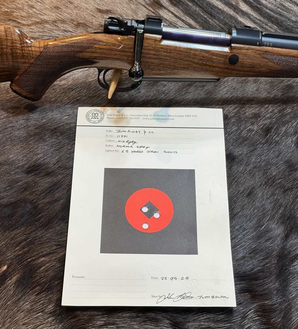 JOHN RIGBY BIG GAME DSB 416 RIGBY, MAUSER 98 ACTION, GRADE 5 WOOD-img-23