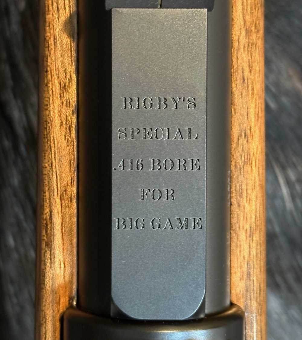 JOHN RIGBY BIG GAME DSB 416 RIGBY, MAUSER 98 ACTION, GRADE 5 WOOD-img-15