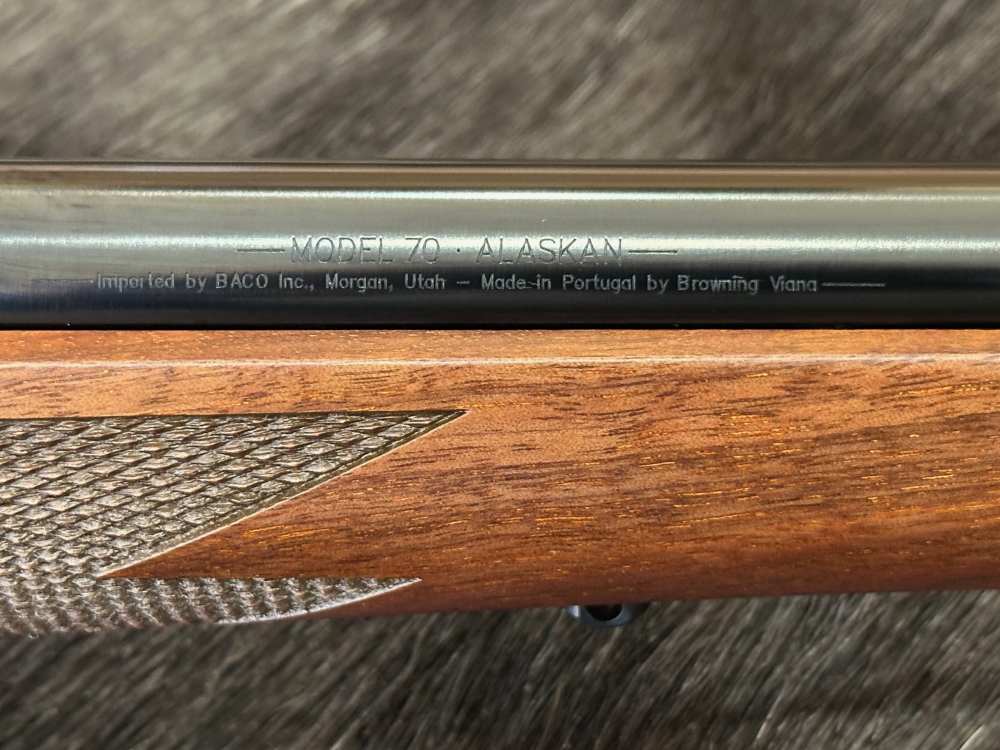 WINCHESTER MODEL 70 ALASKAN 375 H&H MAG 25", GOOD WOOD, FREE SAFARI-img-7