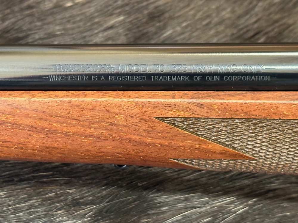 WINCHESTER MODEL 70 ALASKAN 375 H&H MAG 25", GOOD WOOD, FREE SAFARI-img-14